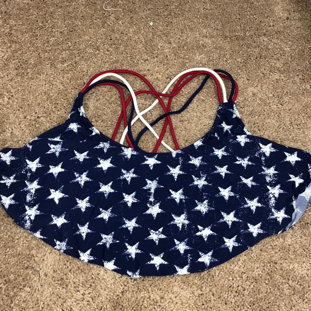 Patriotic Bathing Suit Top
